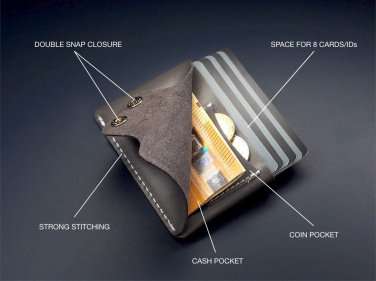 Logo trade advertising products image of: Wallet 384131