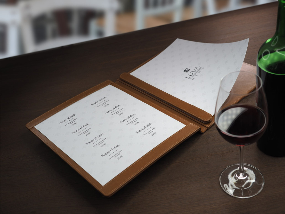 Logo trade promotional gifts picture of: Menu cover 1054119