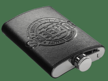 Logo trade business gifts image of: Hip flask 425113