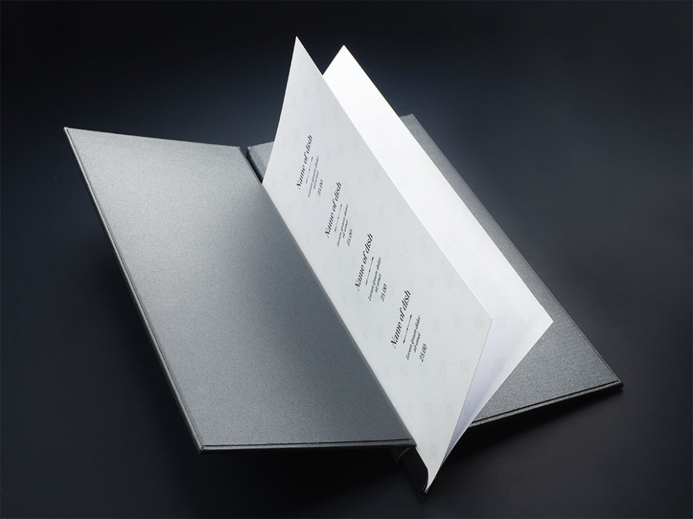 Logo trade business gift photo of: Menu cover 1680280