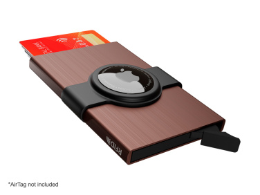 Logo trade promotional items image of: RFID credit card case with holder for AirTag 2163155