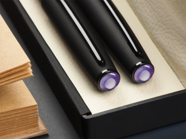 Logo trade promotional products image of: Amethyst Pen set  1288036