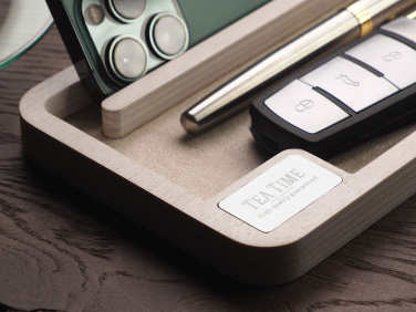 Logo trade advertising product photo of: Wooden desk organiser 1818121