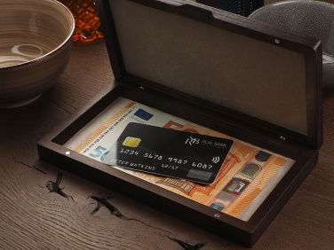 Logotrade promotional gifts photo of: Wooden bill box 1816121