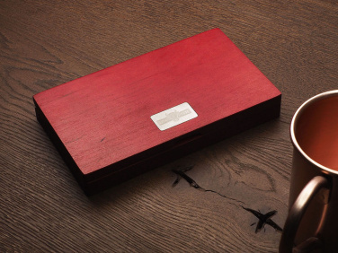 Logo trade promotional giveaways picture of: Wooden bill box 1816121