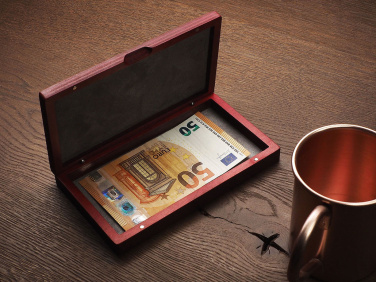 Logotrade promotional merchandise picture of: Wooden bill box 1816121