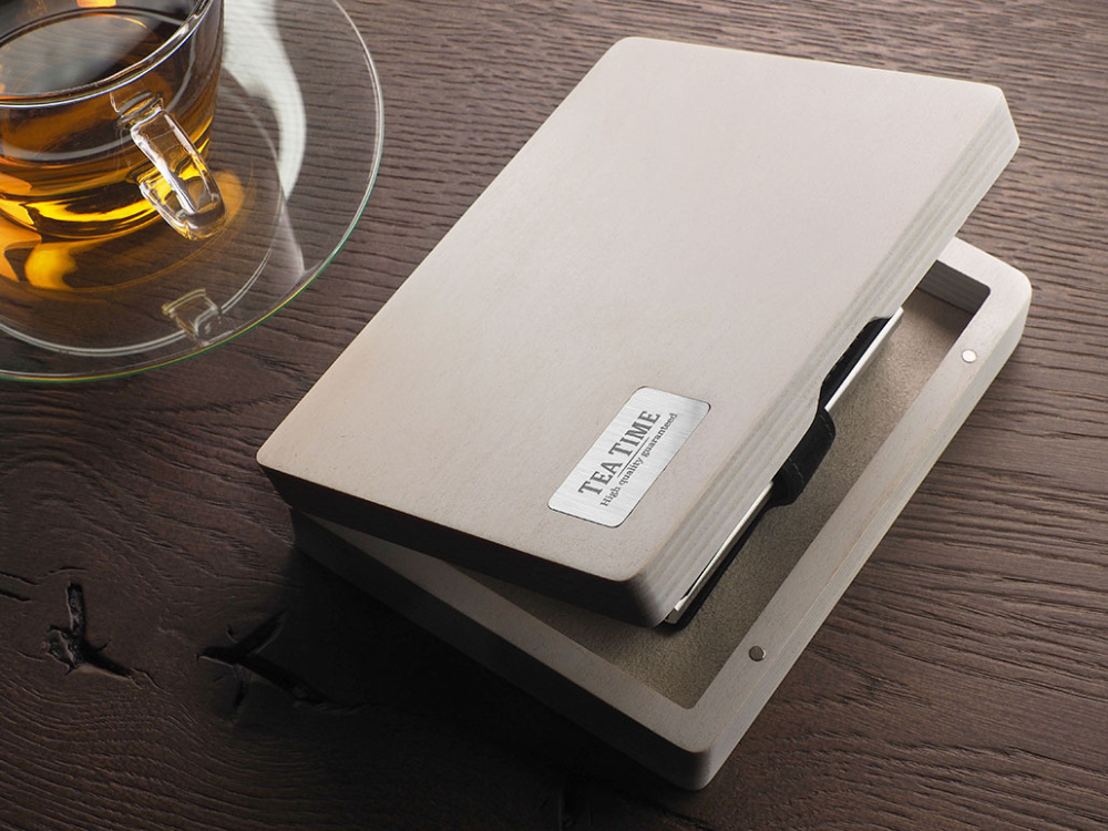 Logo trade promotional products image of: Wooden box 1819121