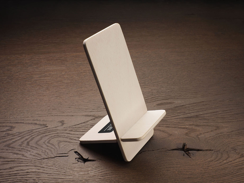 Logo trade promotional giveaway photo of: Wooden telephone stand 1834121