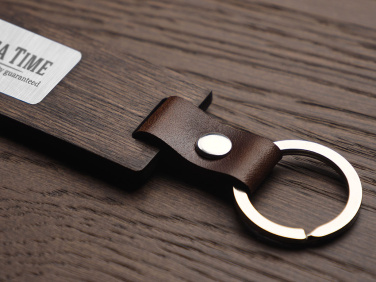 Logo trade promotional giveaway photo of: Wooden keyring 1853121