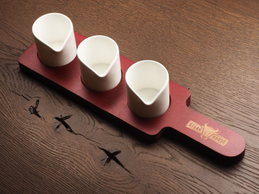 Logotrade promotional merchandise photo of: Wooden 3 Shot Serving Board 1863121