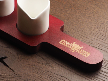 Logo trade advertising product photo of: Wooden 3 Shot Serving Board 1863121