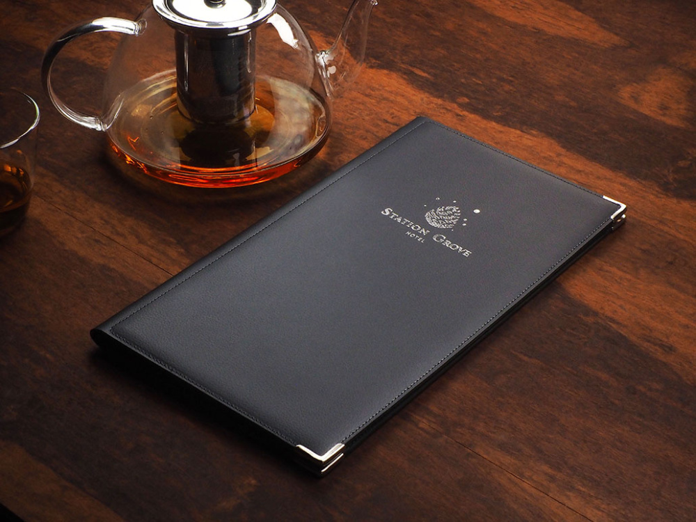 Logo trade corporate gifts image of: Menu cover Fine Dining Pro 1633319