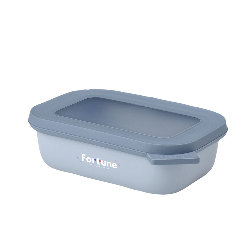 Logo trade business gifts image of: Mepal Cirqula multi use rectangular bowl 500ml lunchbox