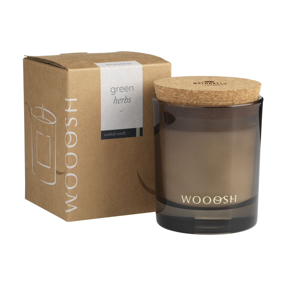Logo trade promotional item photo of: Wooosh Scented Candle Green Herbs