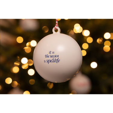 Logo trade promotional gifts picture of: Christmas Bauble Ø 7 cm Recycled PP - Made in Europe