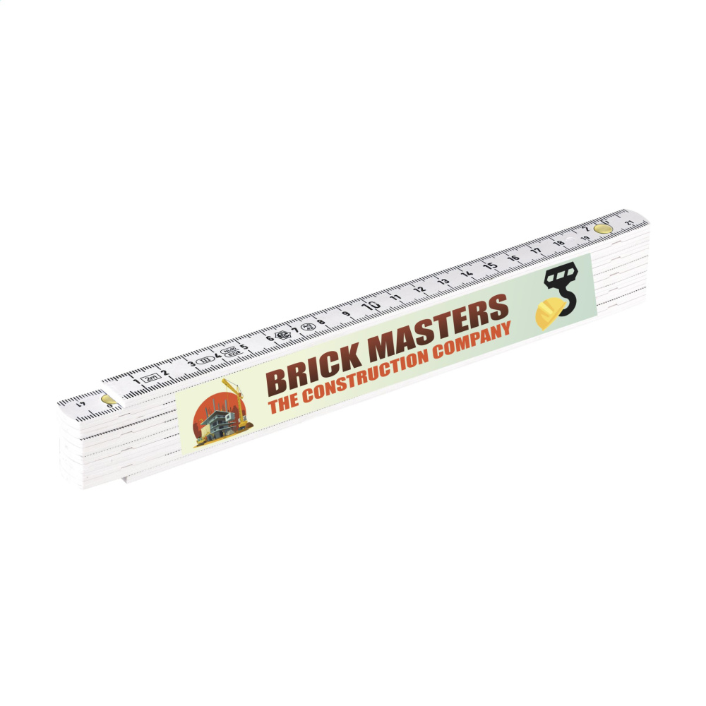 Logo trade promotional gifts image of: Metric folding ruler