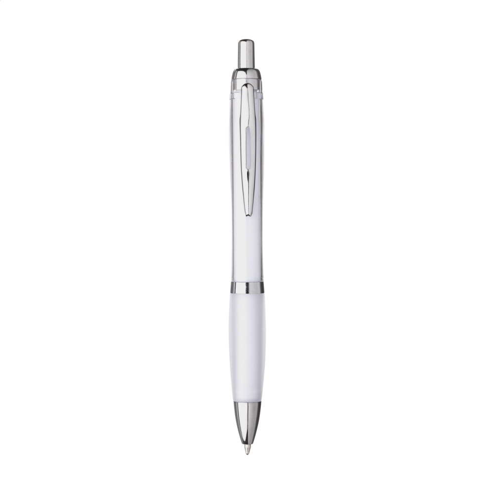 Logo trade corporate gifts image of: Athos Solid GRS Recycled ABS pen