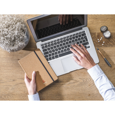 Logotrade promotional giveaway picture of: CorkNote A5 Paper notebook