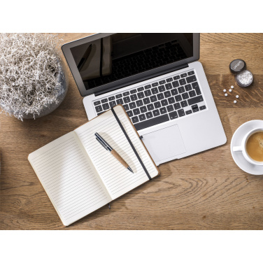 Logo trade business gift photo of: CorkNote A5 Paper notebook