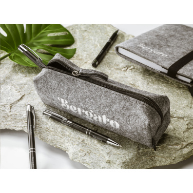 Logotrade corporate gift image of: Pencil Case GRS RPET Felt