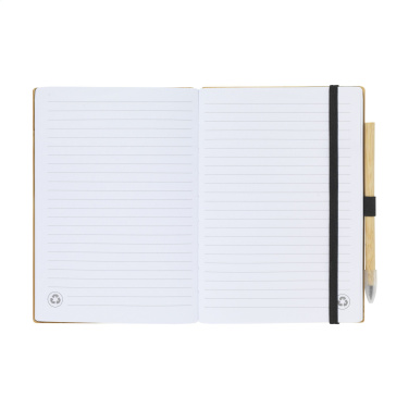 Logotrade promotional product picture of: BambooPlus Paper Notebook A5 - Inkless Pen