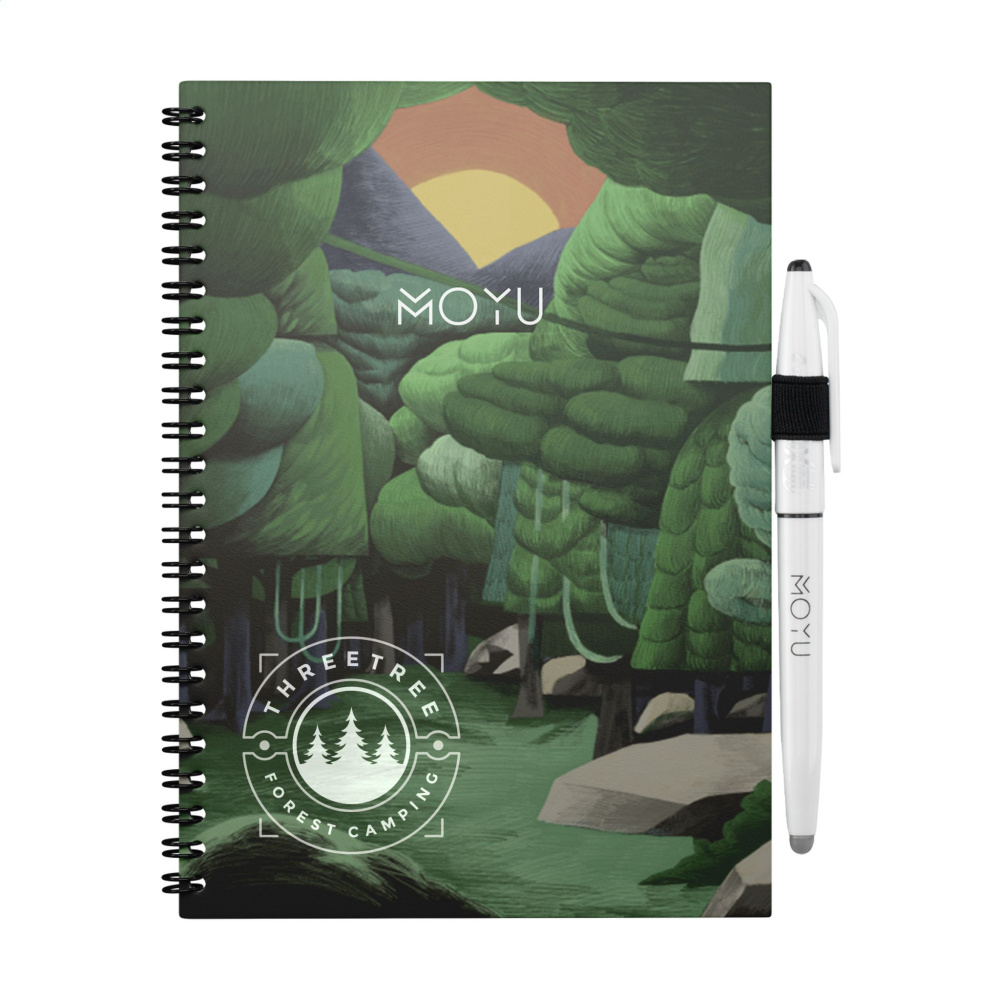 Logotrade advertising products photo of: MOYU Erasable Stone Paper Notebook Custom SoftCover