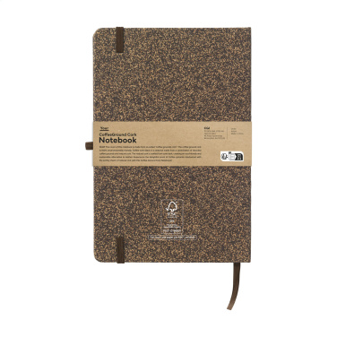 Logo trade promotional products picture of: CoffeeGround Cork Paper Notebook A5