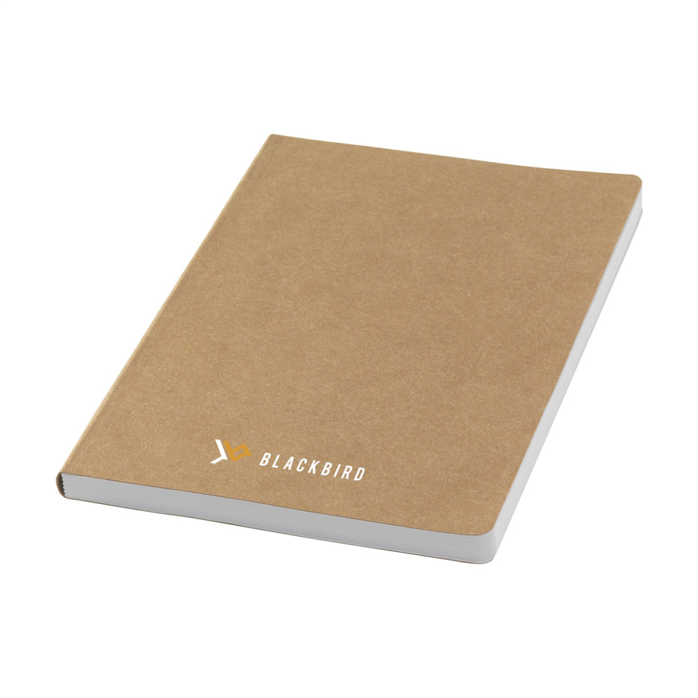 Logotrade promotional product image of: Paper Notebook GRS Washable Kraft Cover A5
