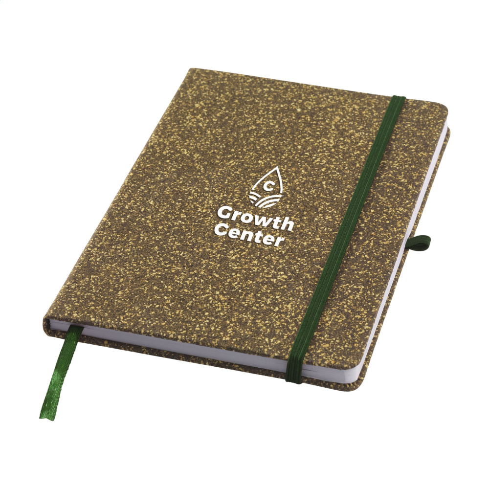 Logotrade promotional item image of: TeaGround Cork Paper Notebook A5