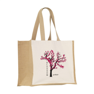 Logo trade corporate gifts image of: Jute Canvas Shopper (320 g/m²) bag