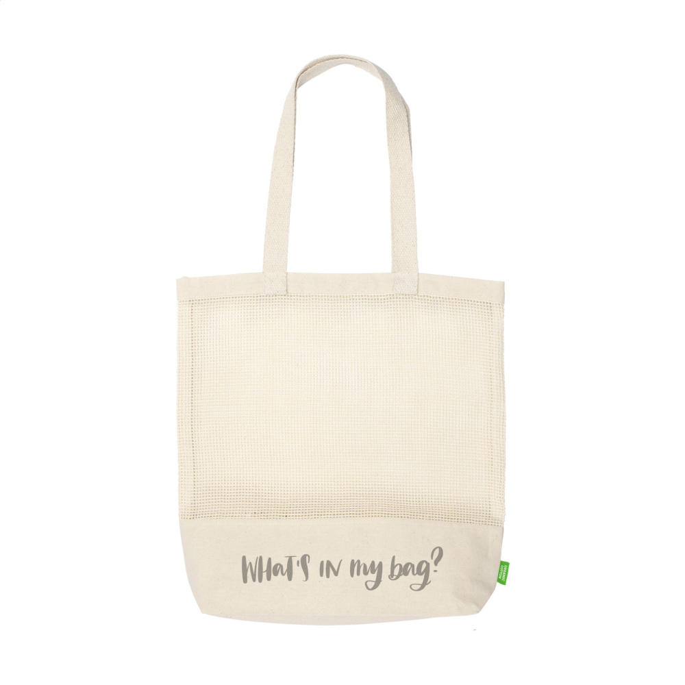 Logotrade promotional merchandise picture of: Natura Organic Mesh Shopper (180 g/m²) shopping bag