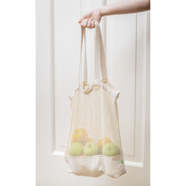 Logotrade promotional merchandise photo of: Natura Organic Mesh Shopper (180 g/m²) shopping bag