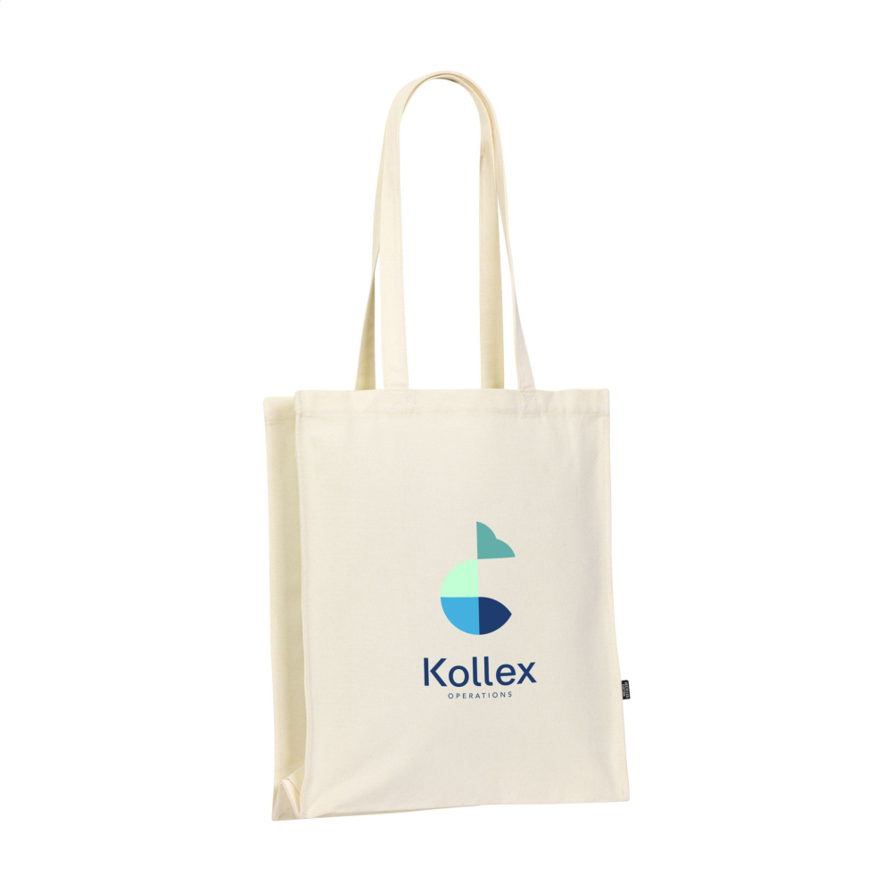 Logo trade promotional gifts image of: Solid Bag GRS Recycled Canvas (340 g/m²)
