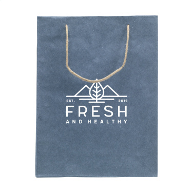 Logo trade promotional items image of: Leaf It Bag recycled with jeans fibres (180 g/m²) L