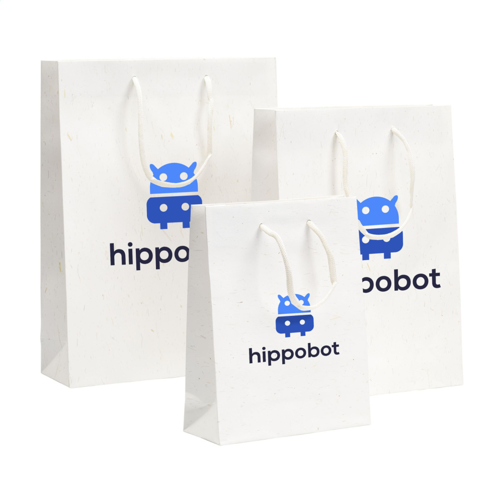 Logotrade business gift image of: Leaf It Bag recycled with straw fibres (180 g/m²) M