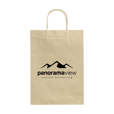 Logotrade promotional giveaways photo of: Leaf It Bag recycled grass paper (120 g/m²) L