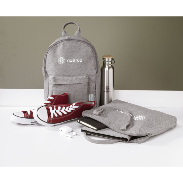 Logo trade promotional merchandise image of: Wolkat Agadir Recycled Textile Backpack