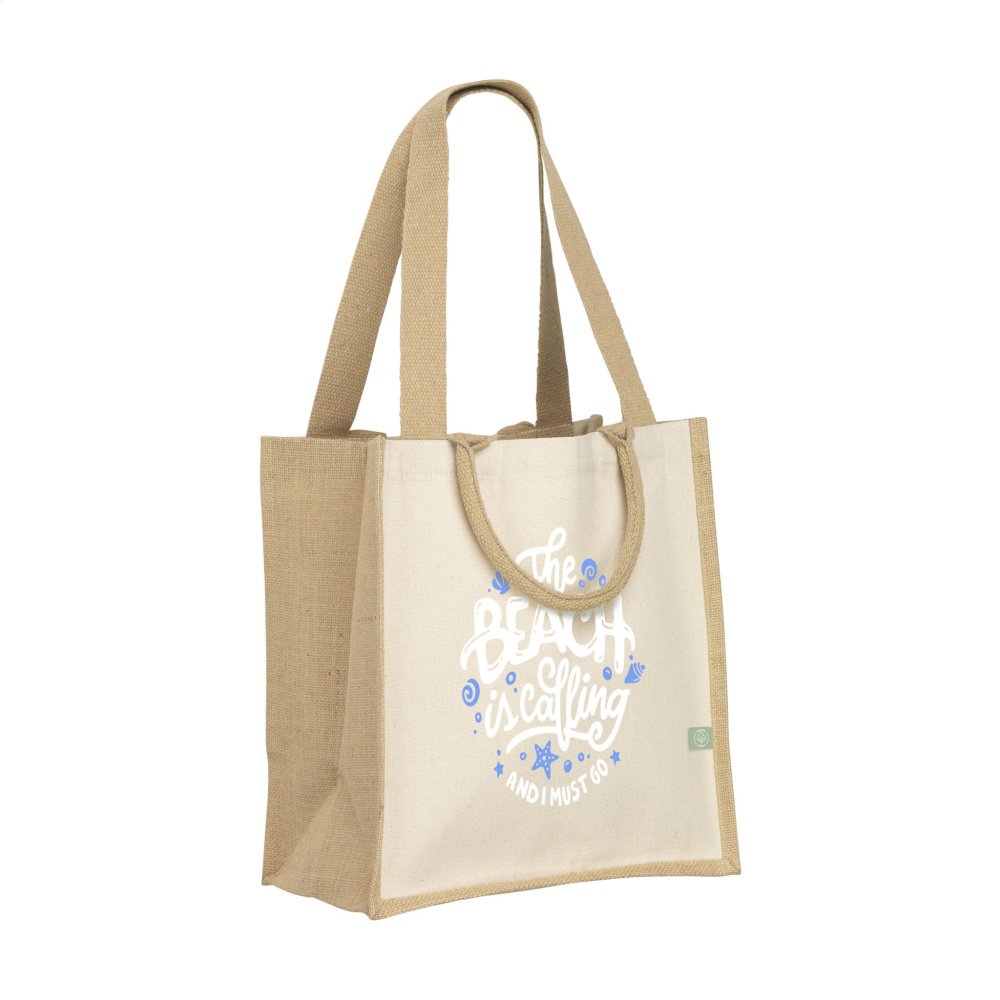 Logo trade promotional giveaways image of: Yucatan Shopper Organic Cotton (320 g/m²)