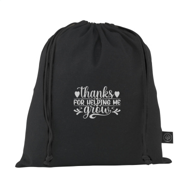 Logotrade corporate gift image of: Gift Pouch GRS Recycled Cotton (150 g/m²) M