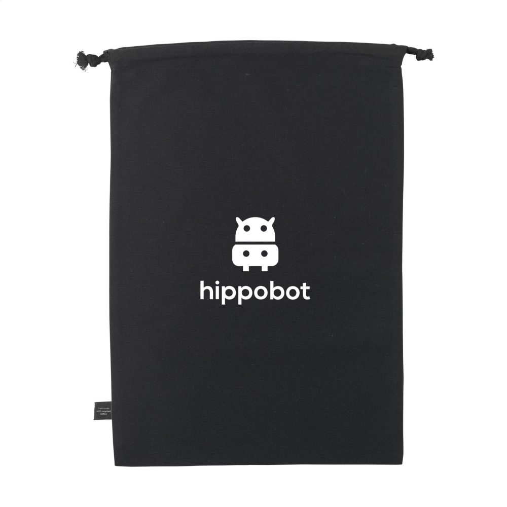 Logotrade promotional items photo of: Gift Pouch GRS Recycled Cotton (150 g/m²) L