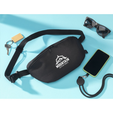 Logo trade promotional merchandise photo of: Huckle Belt Bag GRS RPET waist bag