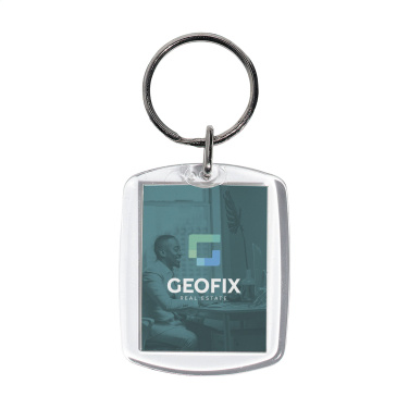 Logo trade promotional giveaways image of: Club keyring