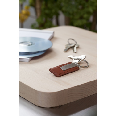 Logo trade promotional items picture of: LeatherKey keyring