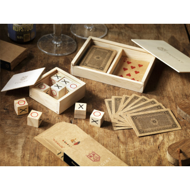 Logotrade corporate gift picture of: Tic Tac Toe Game Bamboo