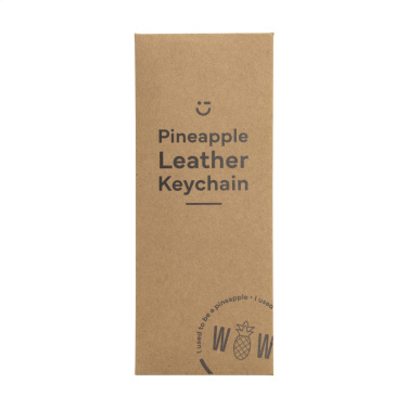 Logo trade promotional gifts image of: Vegan Pineapple Leather Keyring