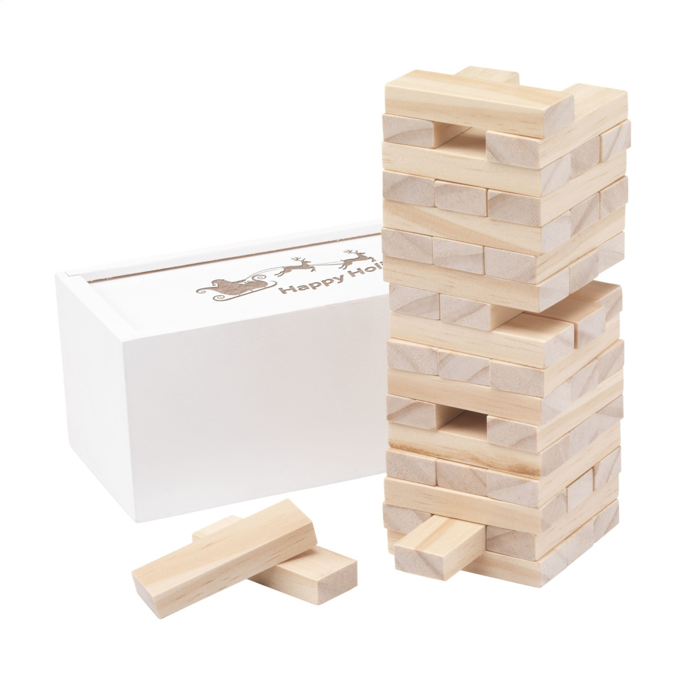 Logo trade promotional gift photo of: Tower Game Deluxe X-Mas