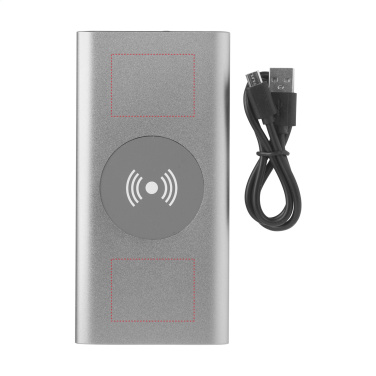 Logotrade promotional giveaway picture of: Aluminium 8000 Wireless Powerbank wireless charger