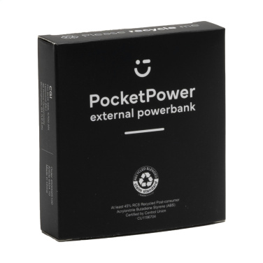 Logo trade advertising products image of: PocketPower 5000 RCS Recycled Powerbank