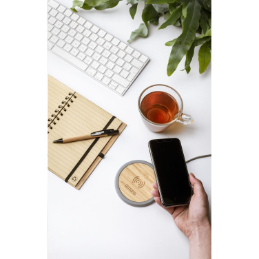 Logotrade corporate gifts photo of: Lidos Stone ECO 10W Wireless Charger