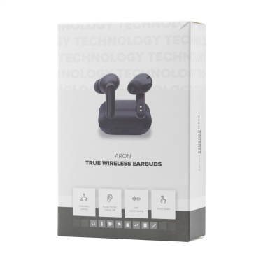 Logotrade promotional giveaway picture of: Aron TWS Wireless Earbuds in Charging Case